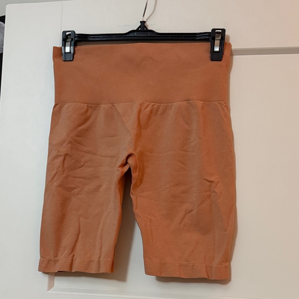 Women's Orange Bike Shorts